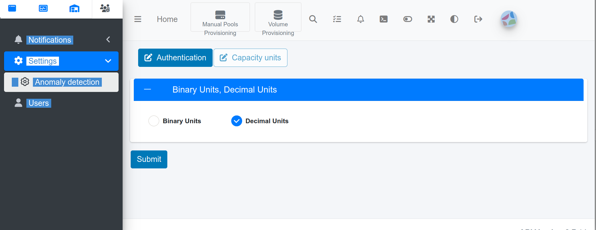 Multi-factor authentication settings page Multi-factor authentication settings page